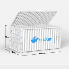 Personalisation White-4 Container Storage Box