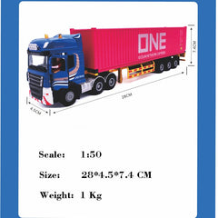 Patoak Alloy Simulation Container Model Truck 1:50