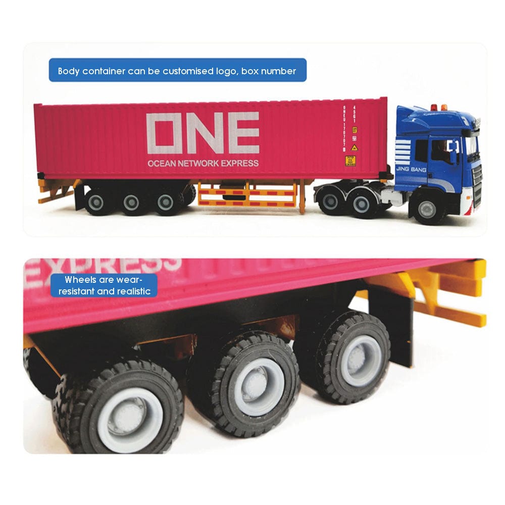 Patoak Alloy Simulation Container Model Truck 1:50