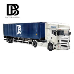 Patoak Custom Alloy Simulation Container Model Truck 1:50-White Truck Cab