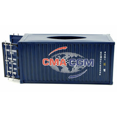 Patoak Iron Shipping Container Model Tissue Box 1：20