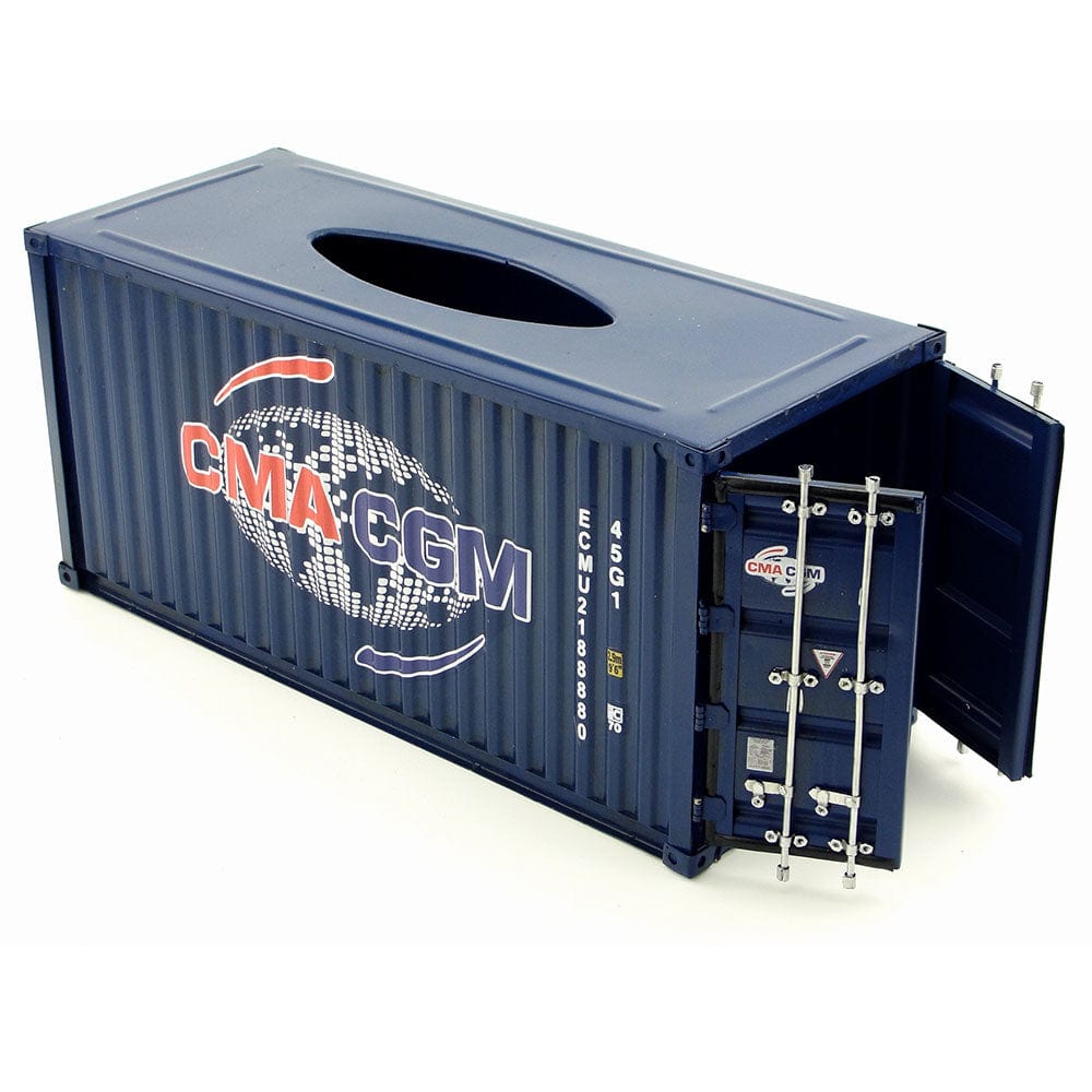 Patoak Iron Shipping Container Model Tissue Box 1：20