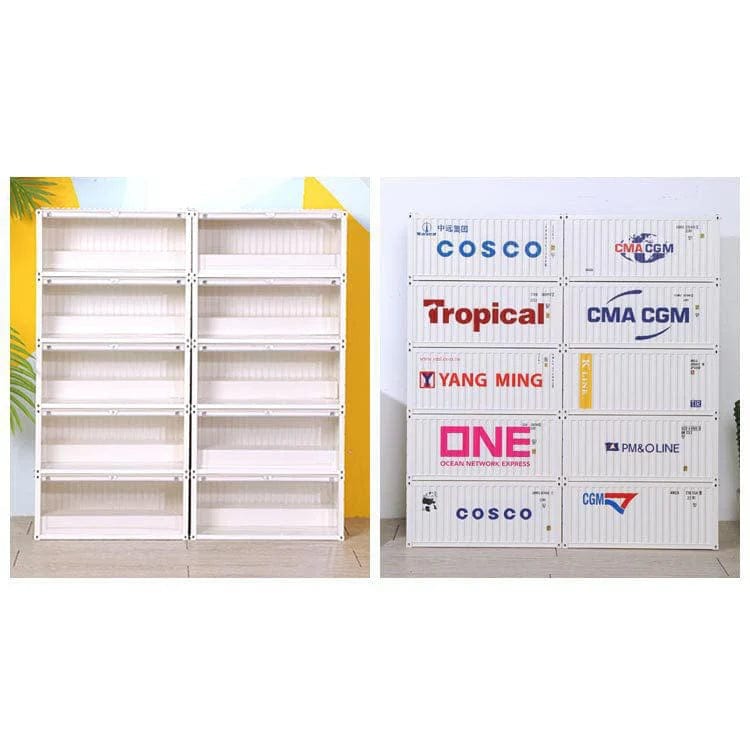Patoak Shipping Container Model Lighting Display Box