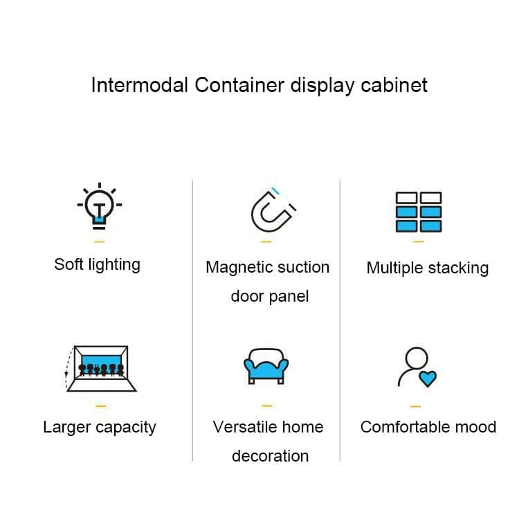 Patoak Shipping Container Model Lighting Display Box