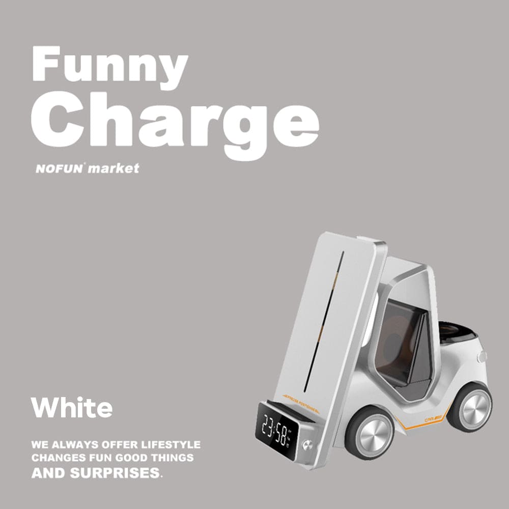 Patoak White Small Forklifts Wireless Charger Ⅱ