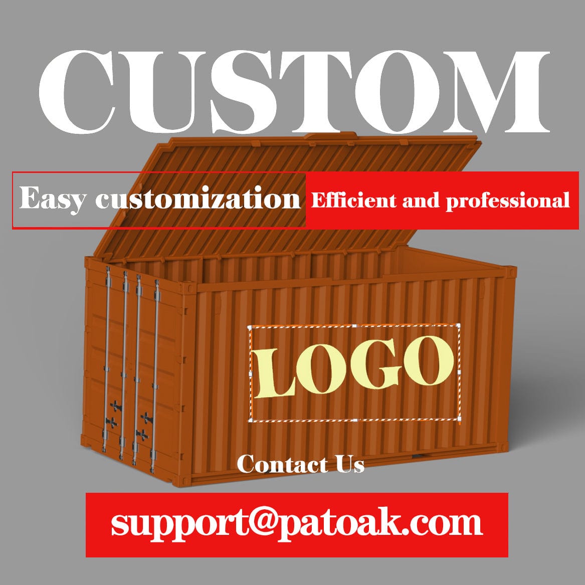 Personalisation Custom Shipping Container Storage Box